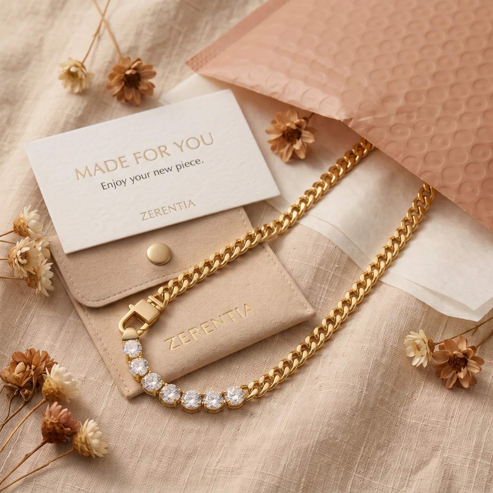 Aurora Lumi Necklace with a gift card